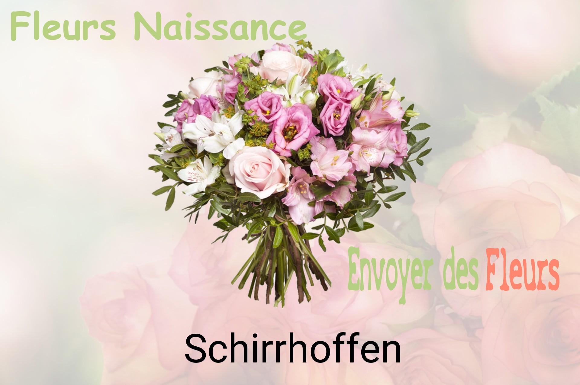 Bouquet de fleurs de naissance livré à Schirrhoffen